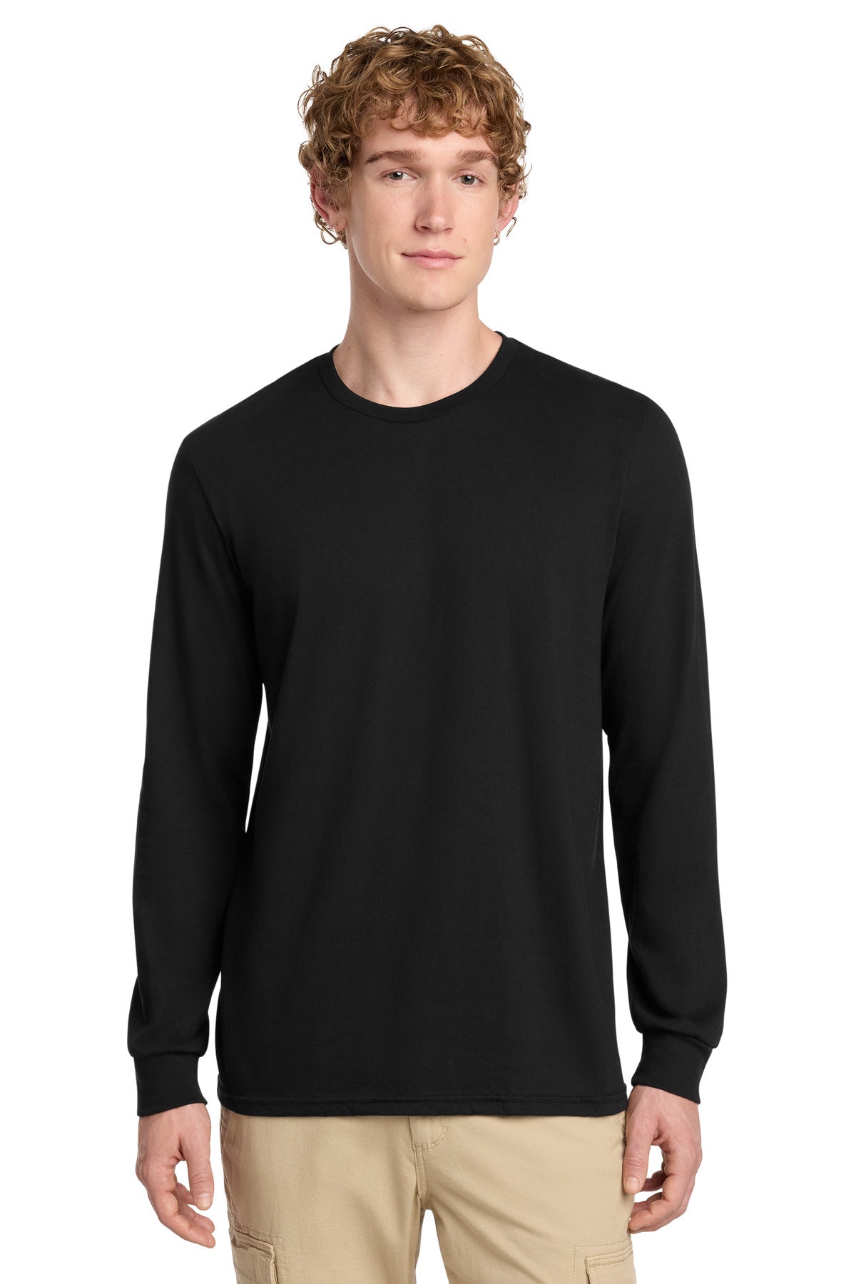 District Perfect Blend CVC Long Sleeve Tee - Black