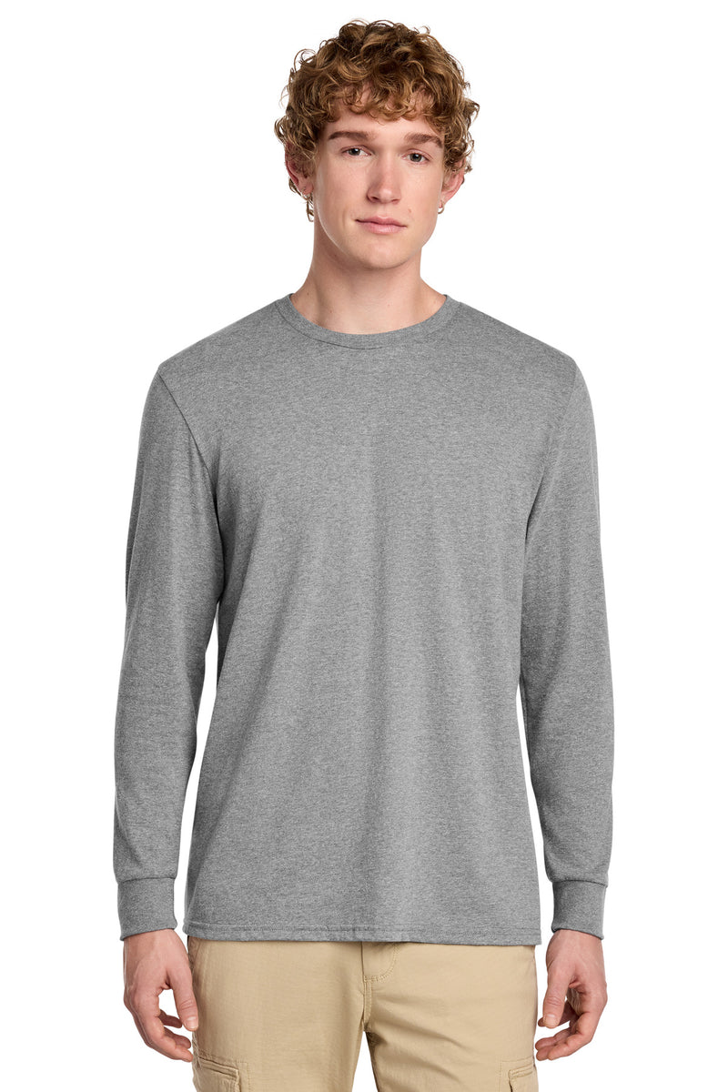 District Perfect Blend CVC Long Sleeve Tee - Grey Frost