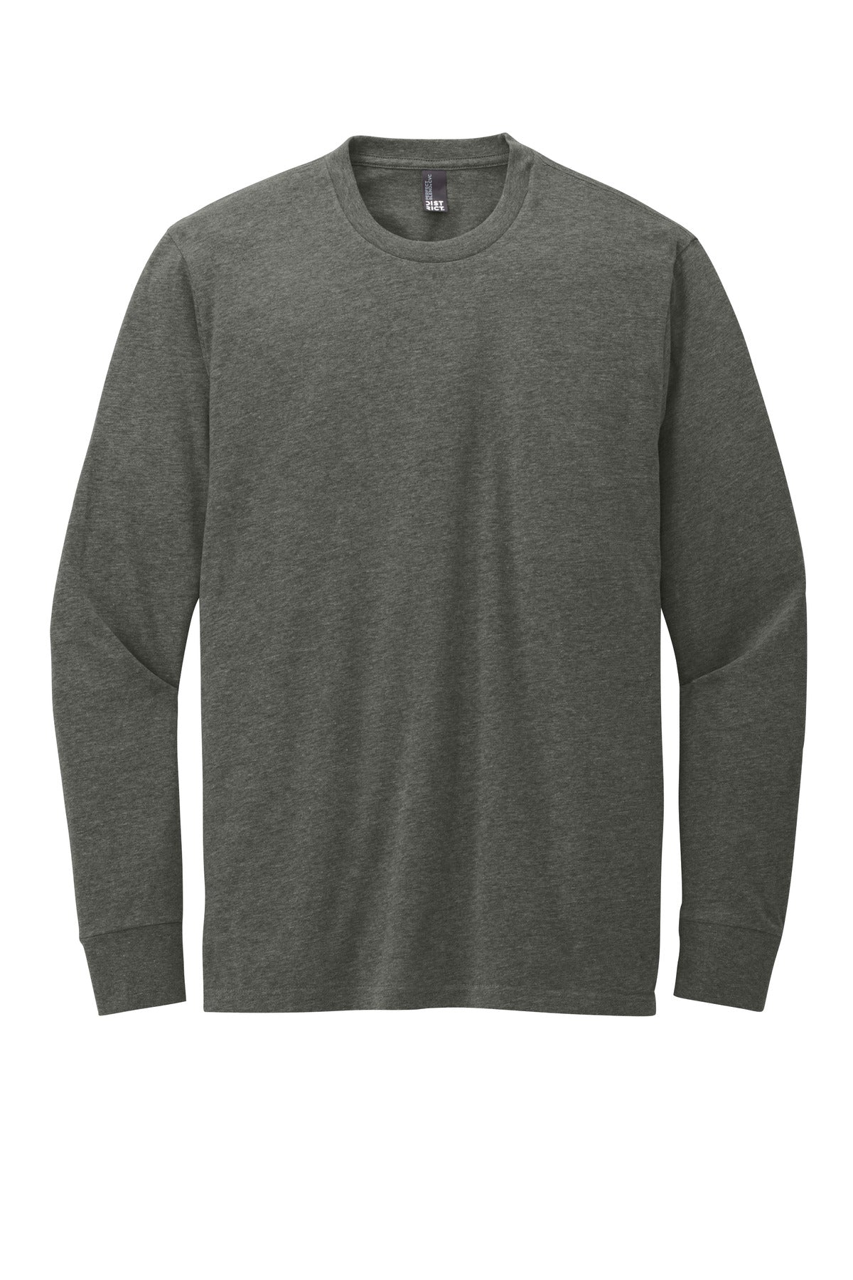 District Perfect Blend CVC Long Sleeve Tee - Heathered Charcoal