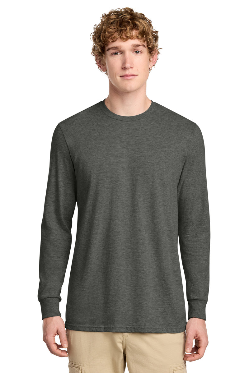 District Perfect Blend CVC Long Sleeve Tee - Heathered Charcoal