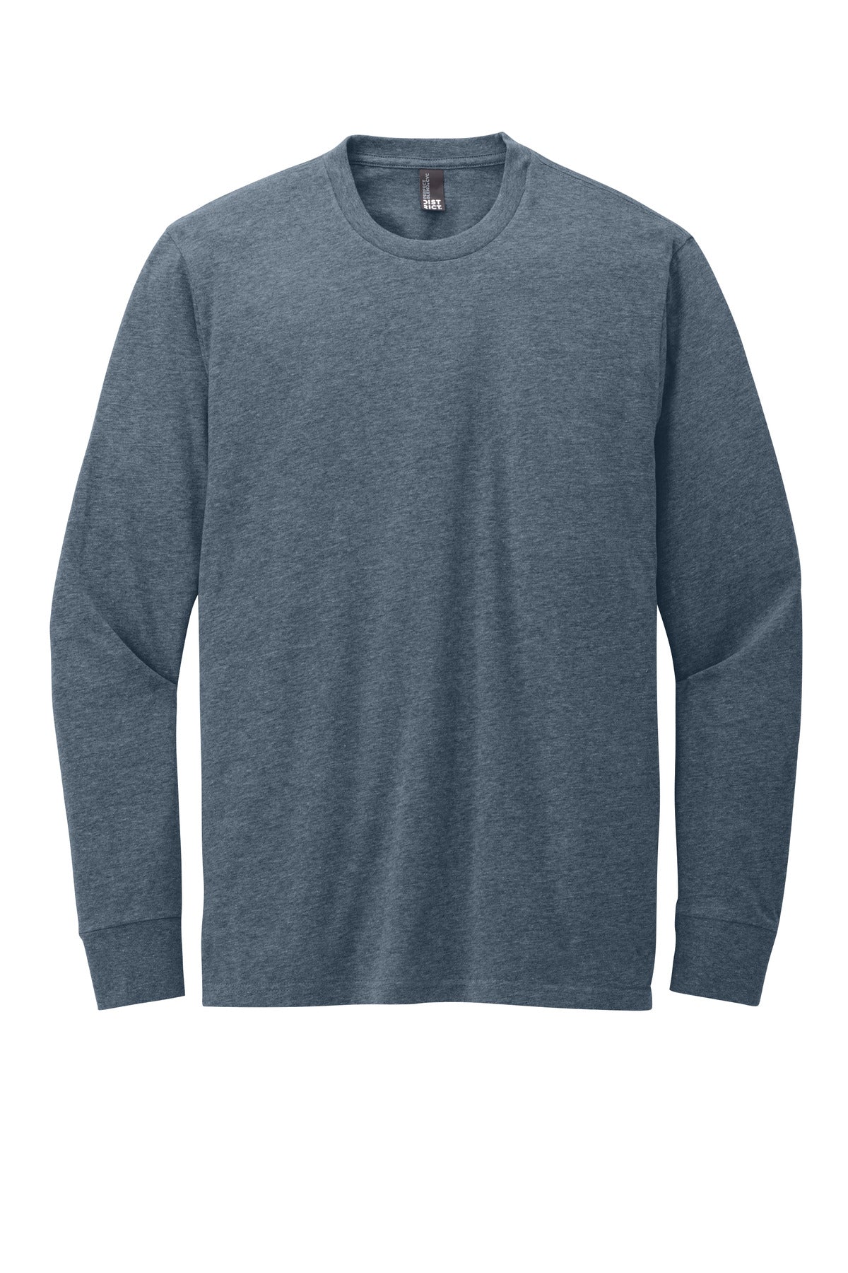 District Perfect Blend CVC Long Sleeve Tee - Heathered Navy