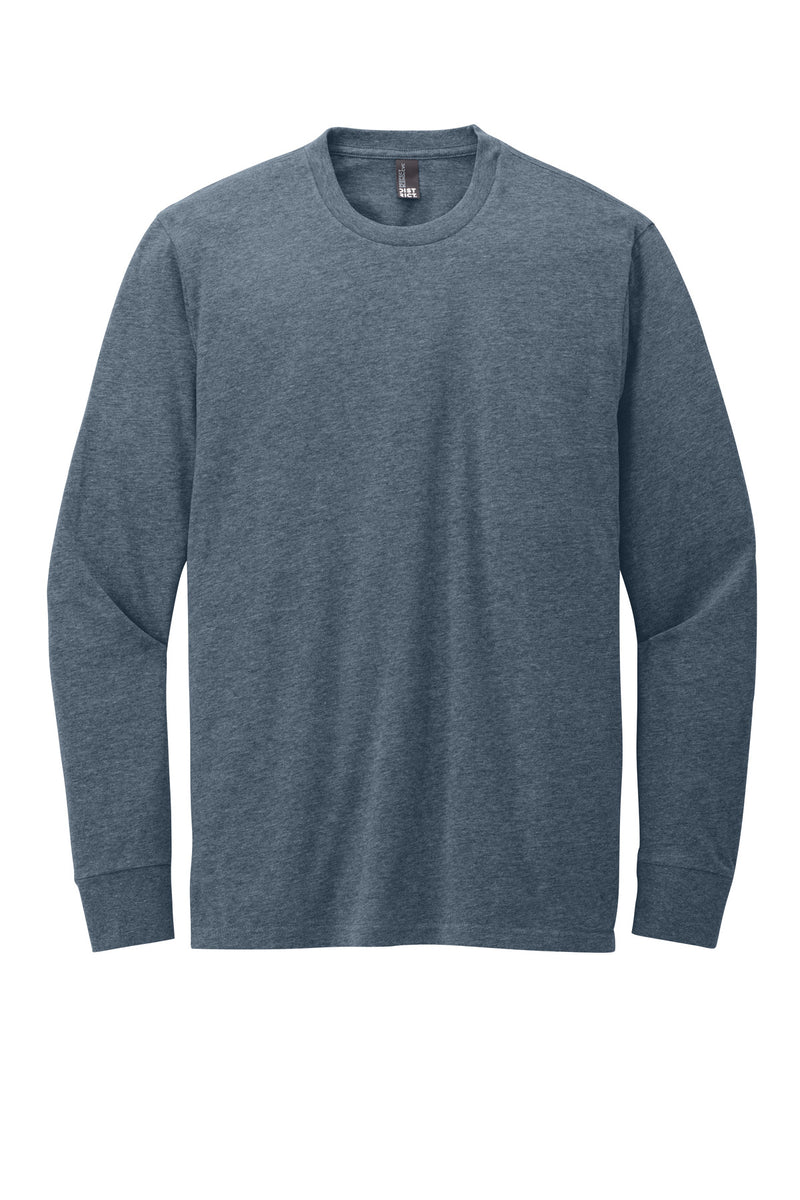 District Perfect Blend CVC Long Sleeve Tee - Heathered Navy