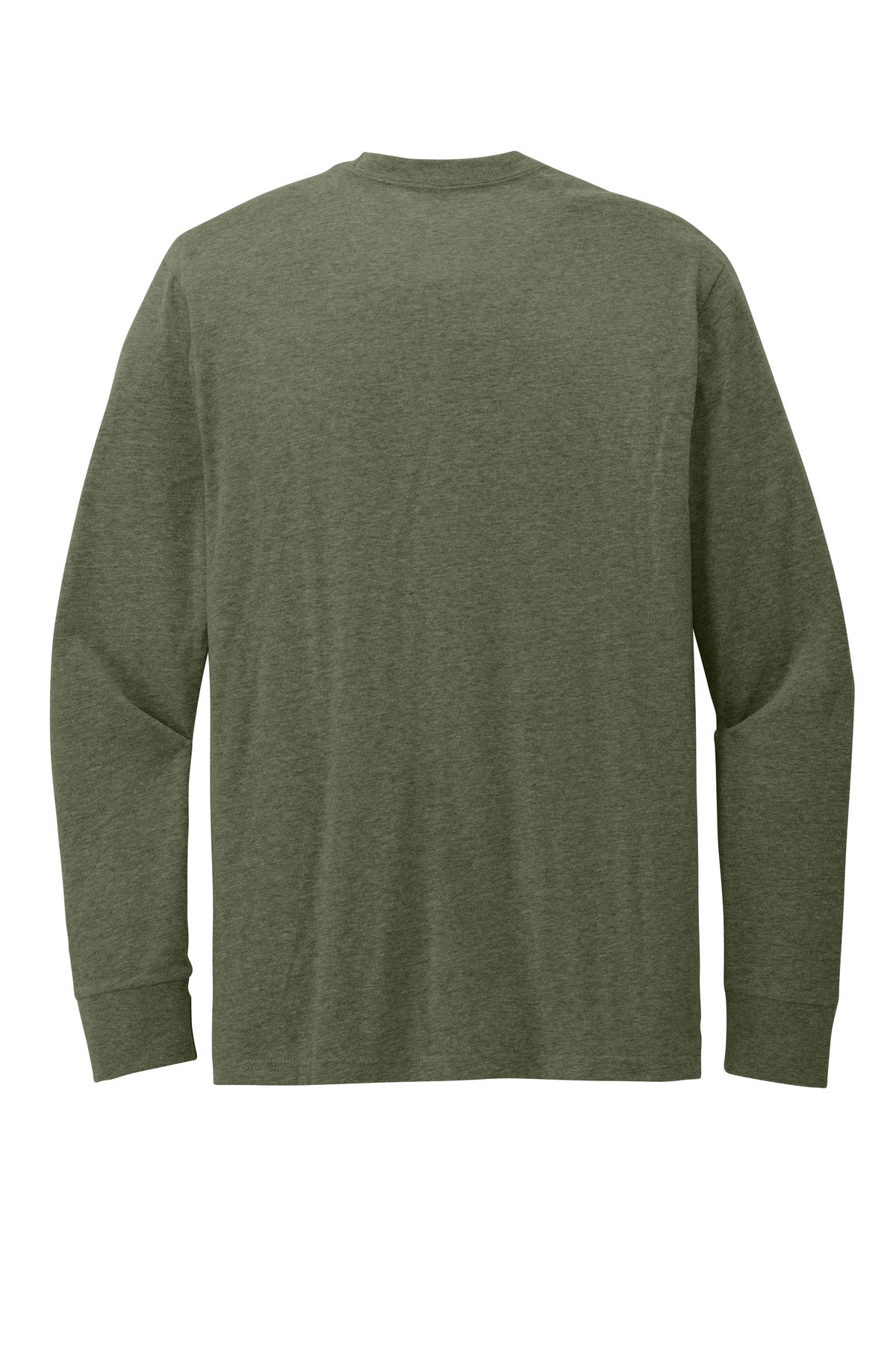 District Perfect Blend CVC Long Sleeve Tee - Heathered Olive