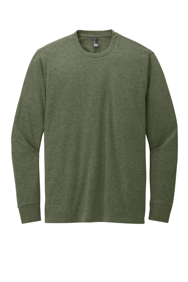 District Perfect Blend CVC Long Sleeve Tee - Heathered Olive