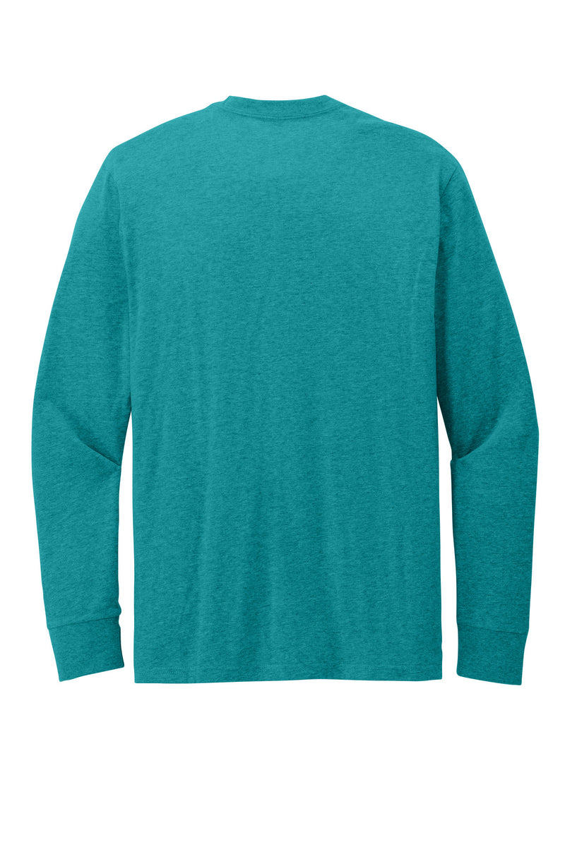 District Perfect Blend CVC Long Sleeve Tee - Heathered Teal