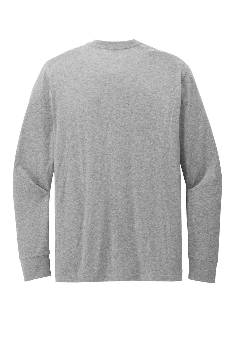 District Perfect Blend CVC Long Sleeve Tee - Light Heather Grey