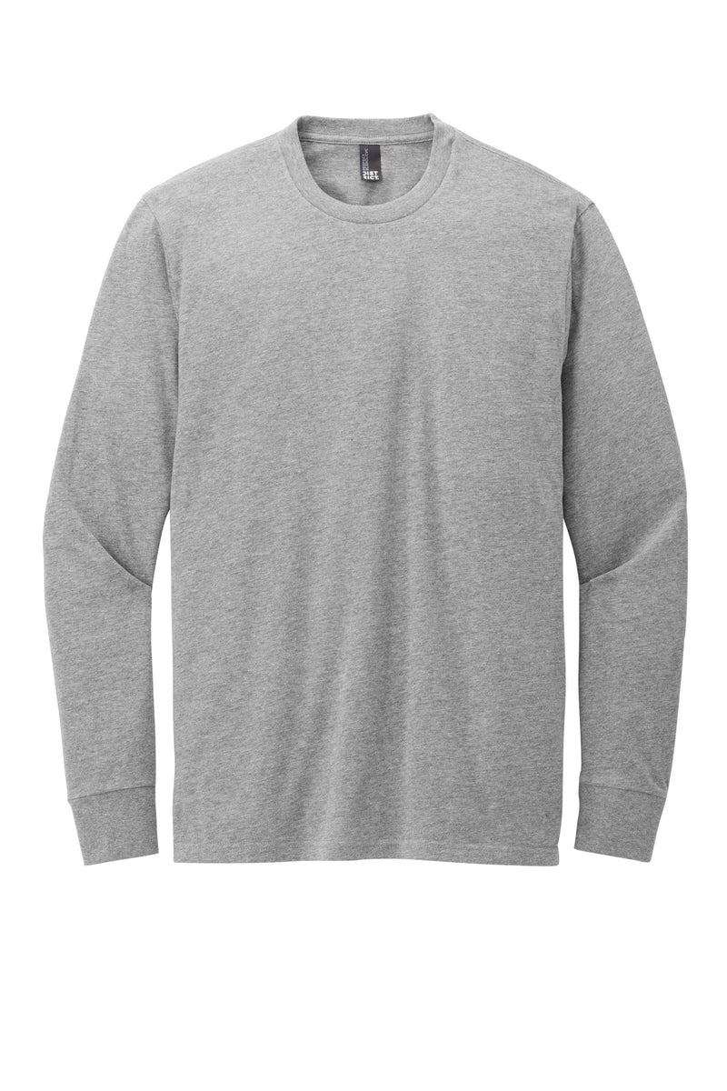 District Perfect Blend CVC Long Sleeve Tee - Light Heather Grey