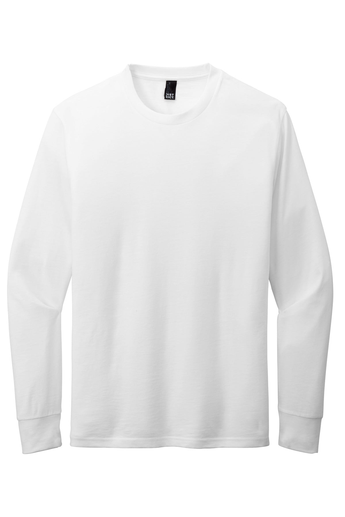 District Perfect Blend CVC Long Sleeve Tee - White