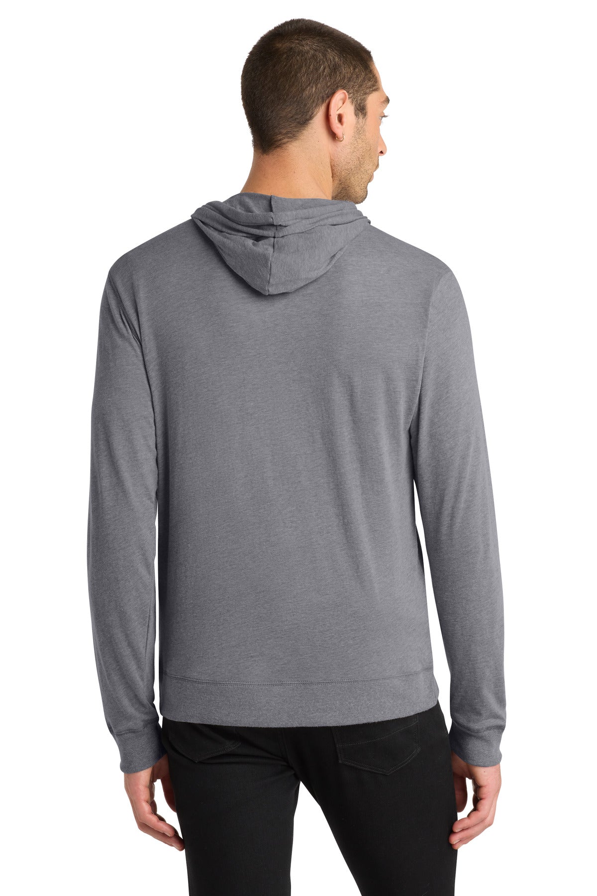District Jersey Full-Zip Hoodie - Dark Heather Grey
