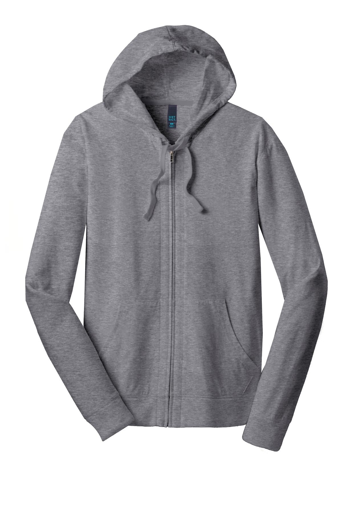 District Jersey Full-Zip Hoodie - Dark Heather Grey