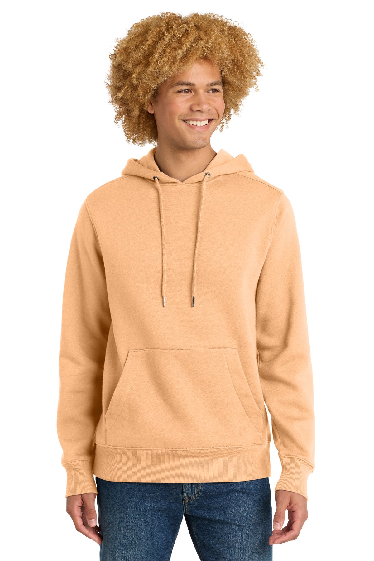 District  Perfect Weight  Fleece Hoodie - Apricot