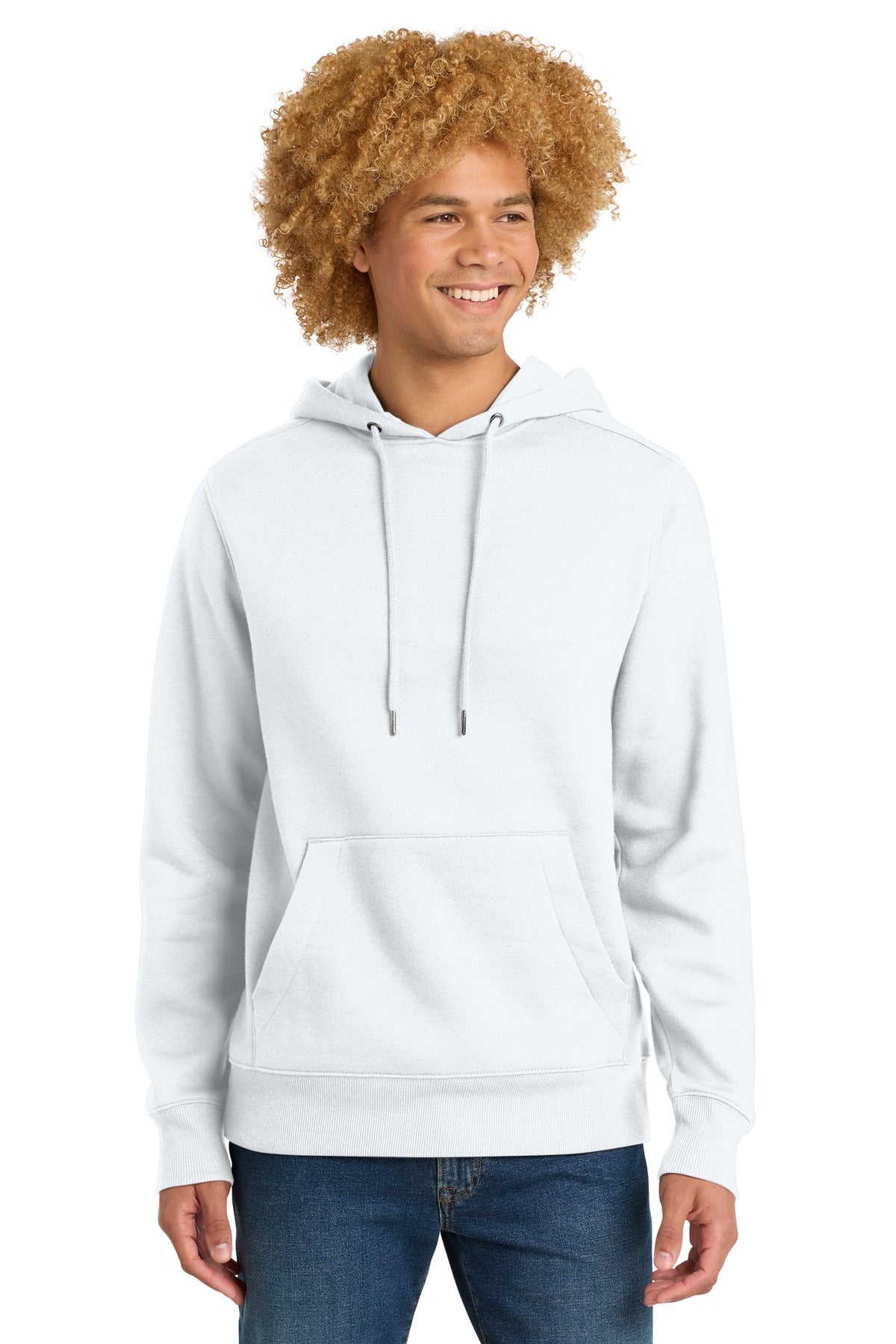 District  Perfect Weight  Fleece Hoodie - Bright White