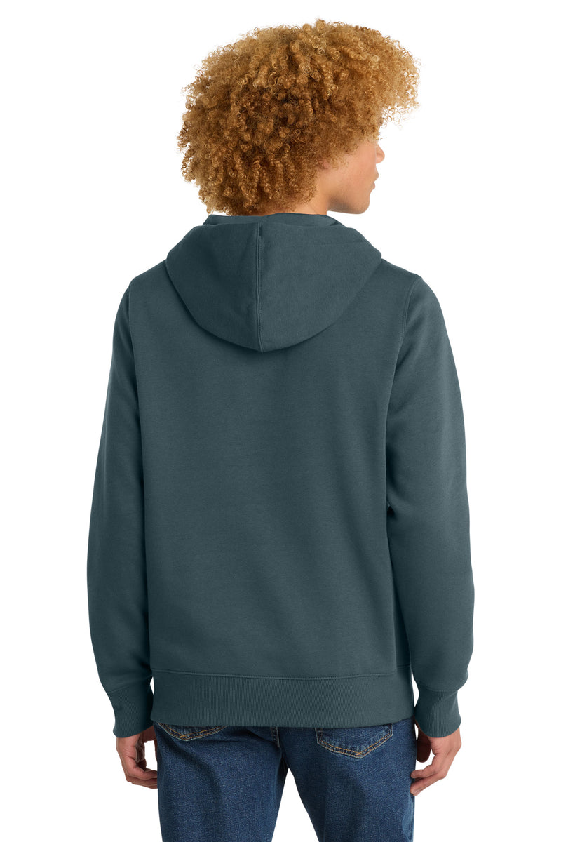 District  Perfect Weight  Fleece Hoodie - Deep Steel Blue