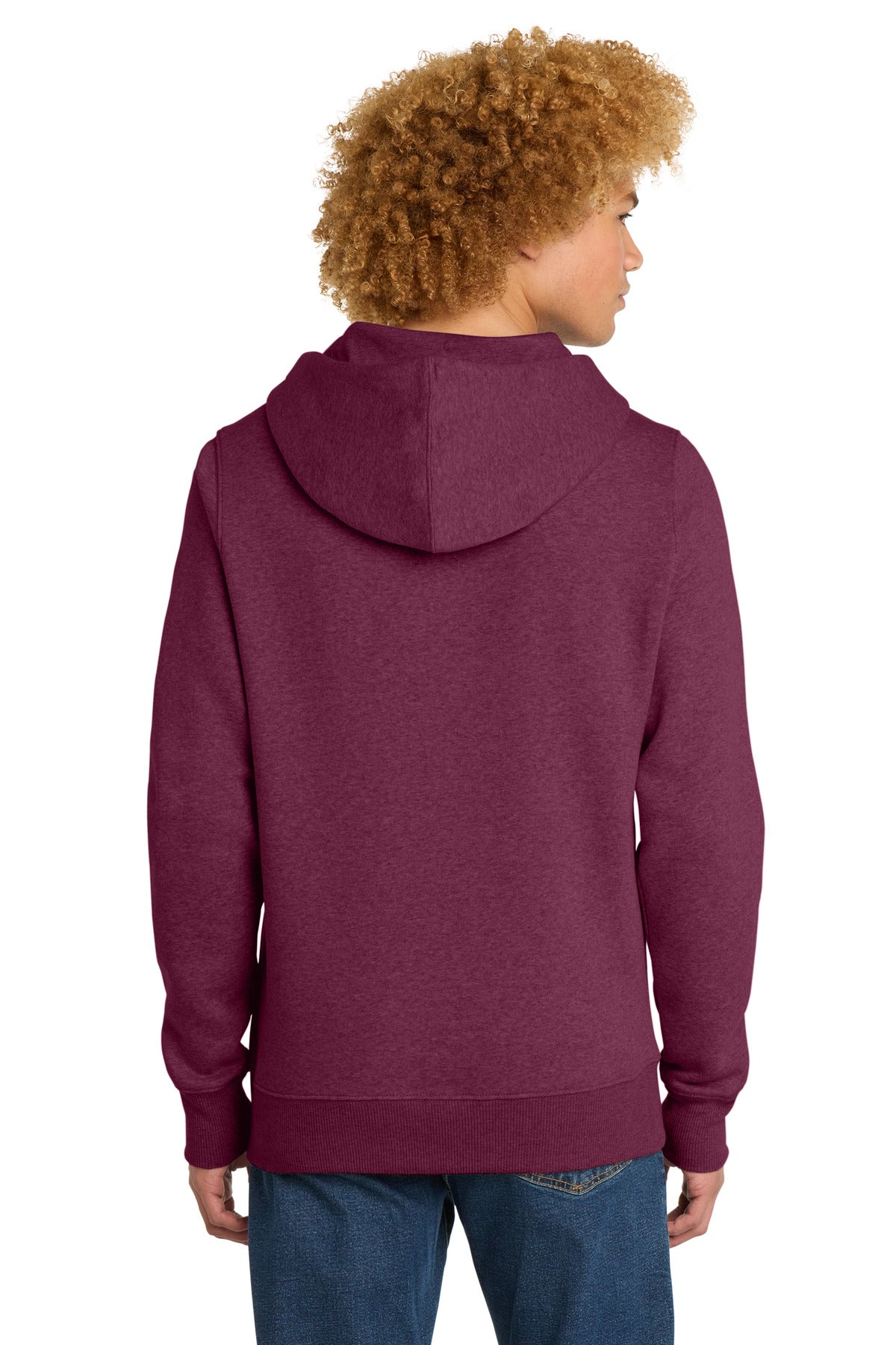District  Perfect Weight  Fleece Hoodie - Heathered Loganberry
