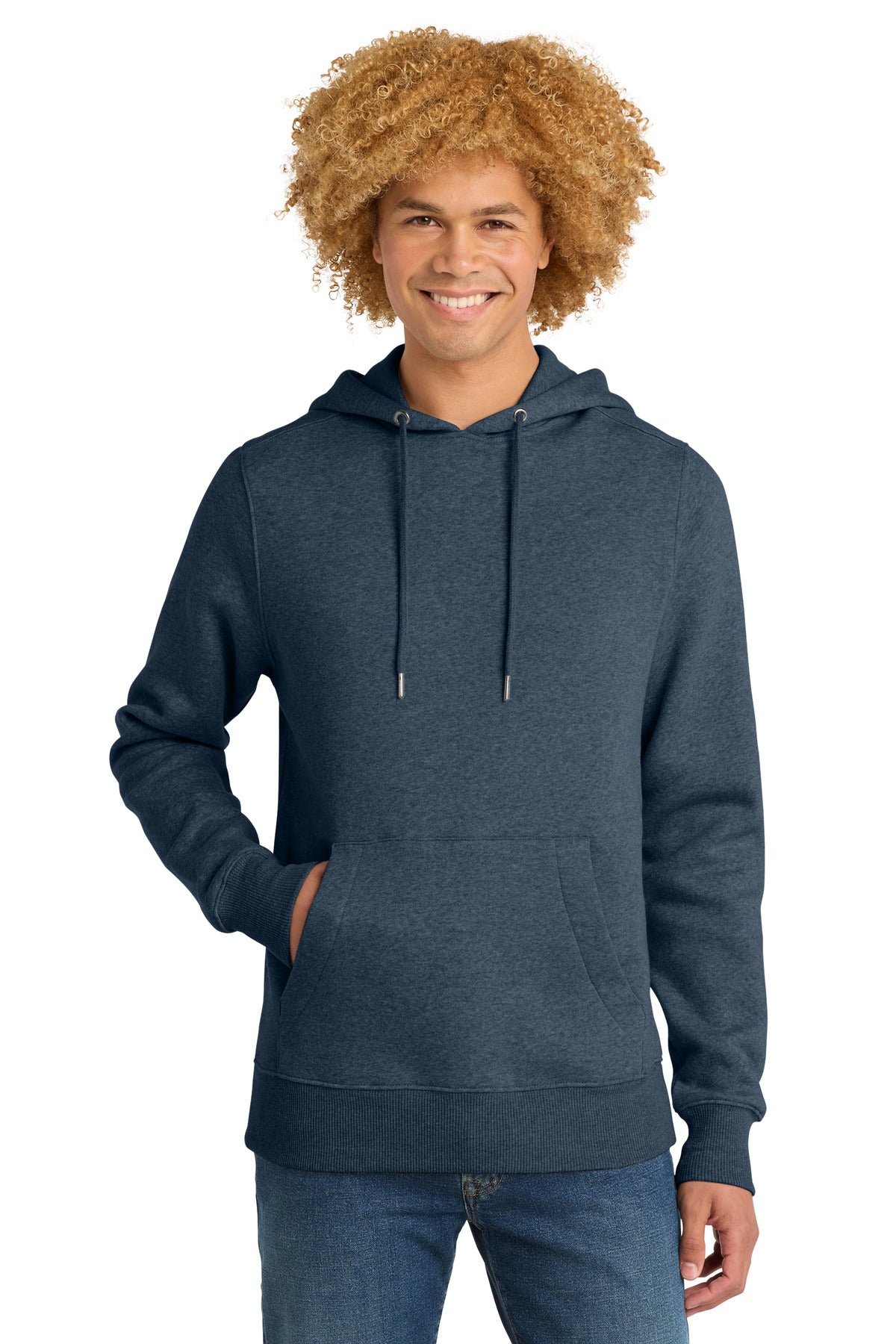 District  Perfect Weight  Fleece Hoodie - Heathered Navy
