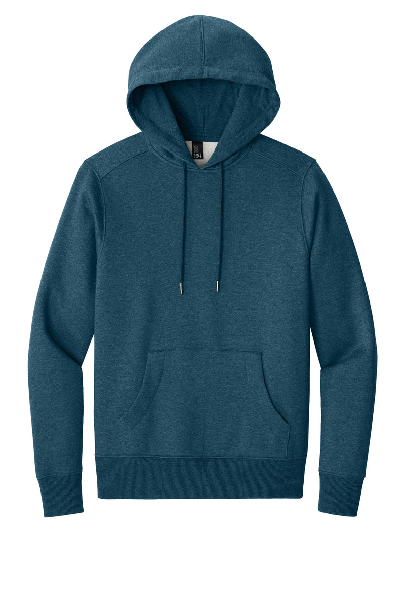 District  Perfect Weight  Fleece Hoodie - Heathered Poseidon Blue