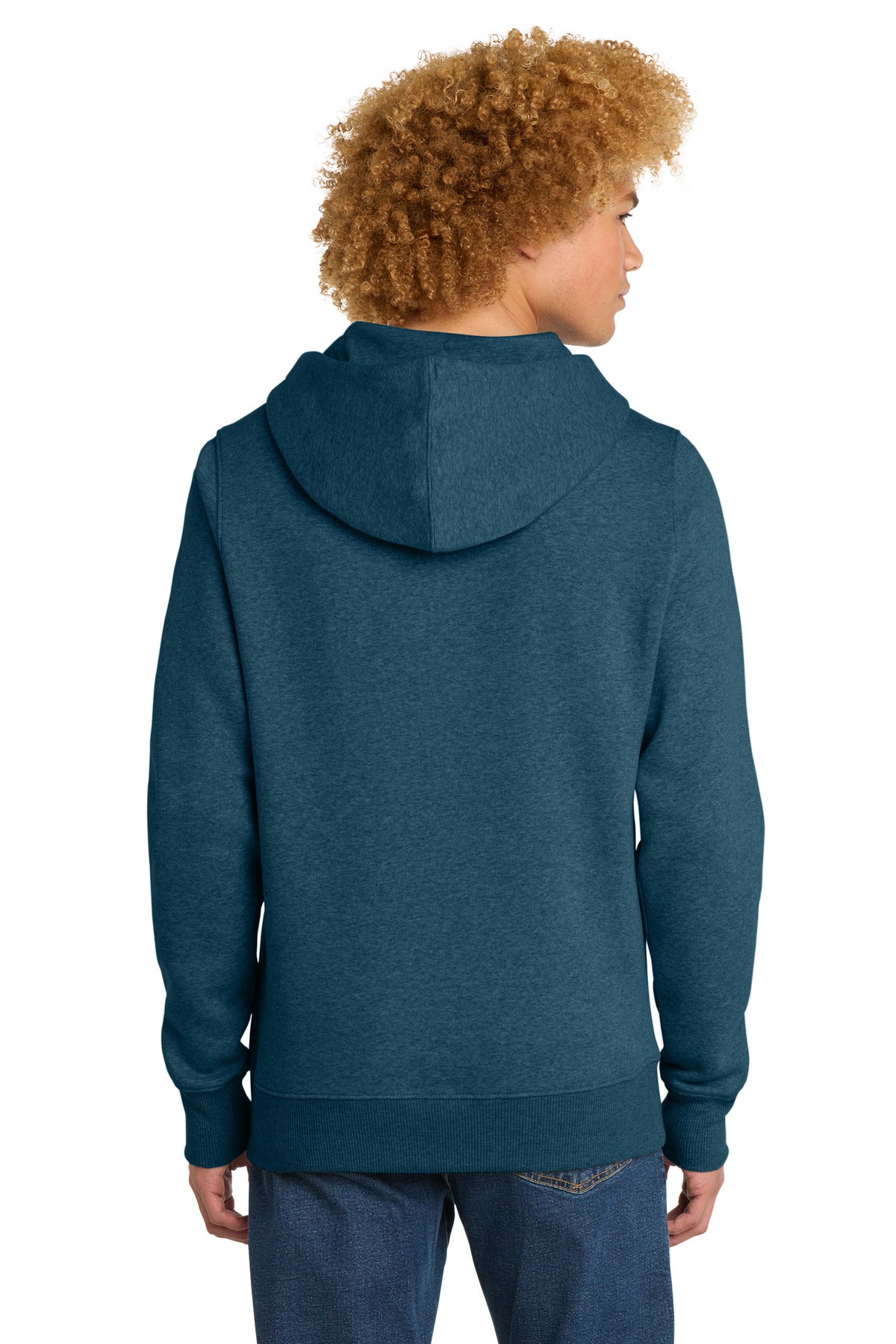 District  Perfect Weight  Fleece Hoodie - Heathered Poseidon Blue