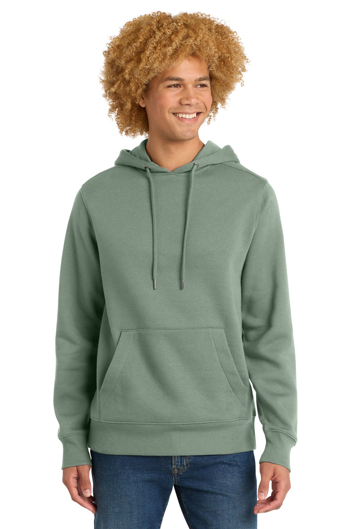 District  Perfect Weight  Fleece Hoodie - Laurel Green