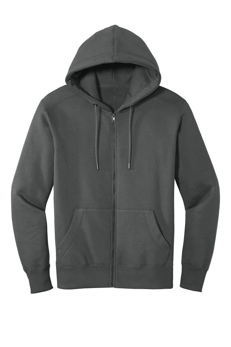 District  Perfect Weight  Fleece Full-Zip Hoodie - Charcoal