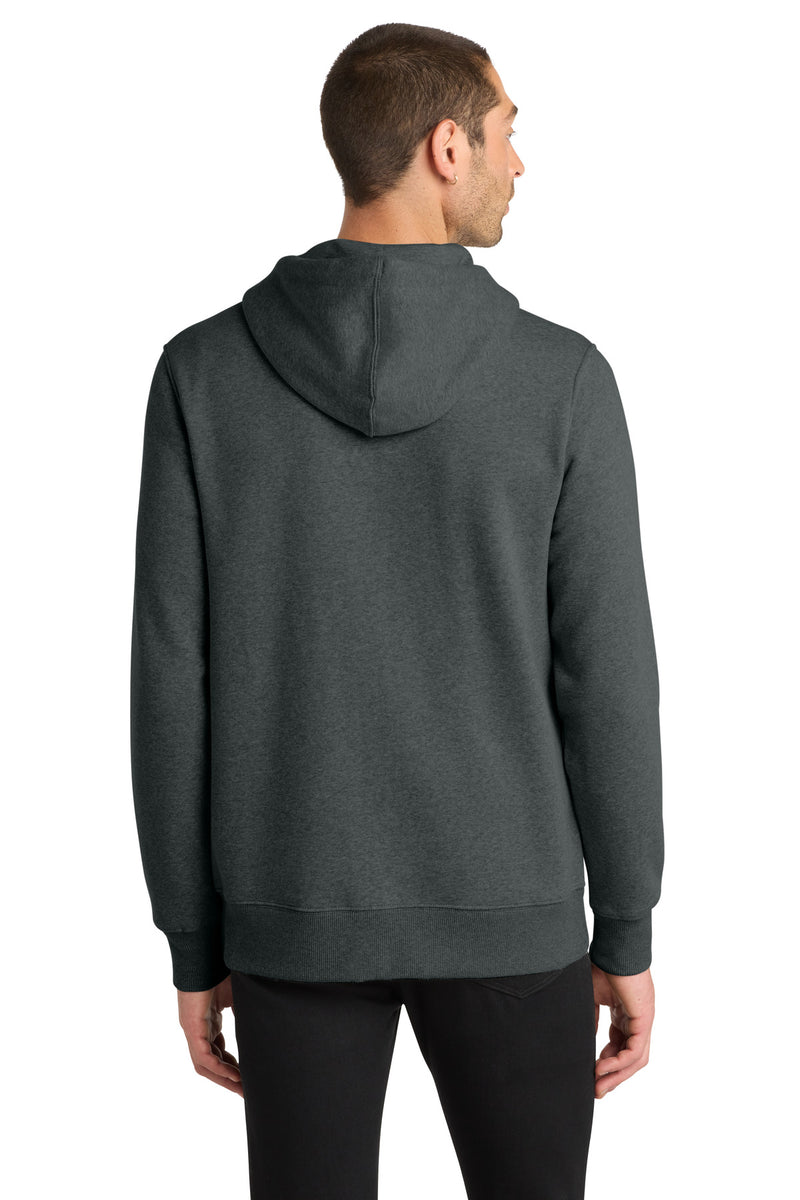 District  Perfect Weight  Fleece Full-Zip Hoodie - Heathered Charcoal