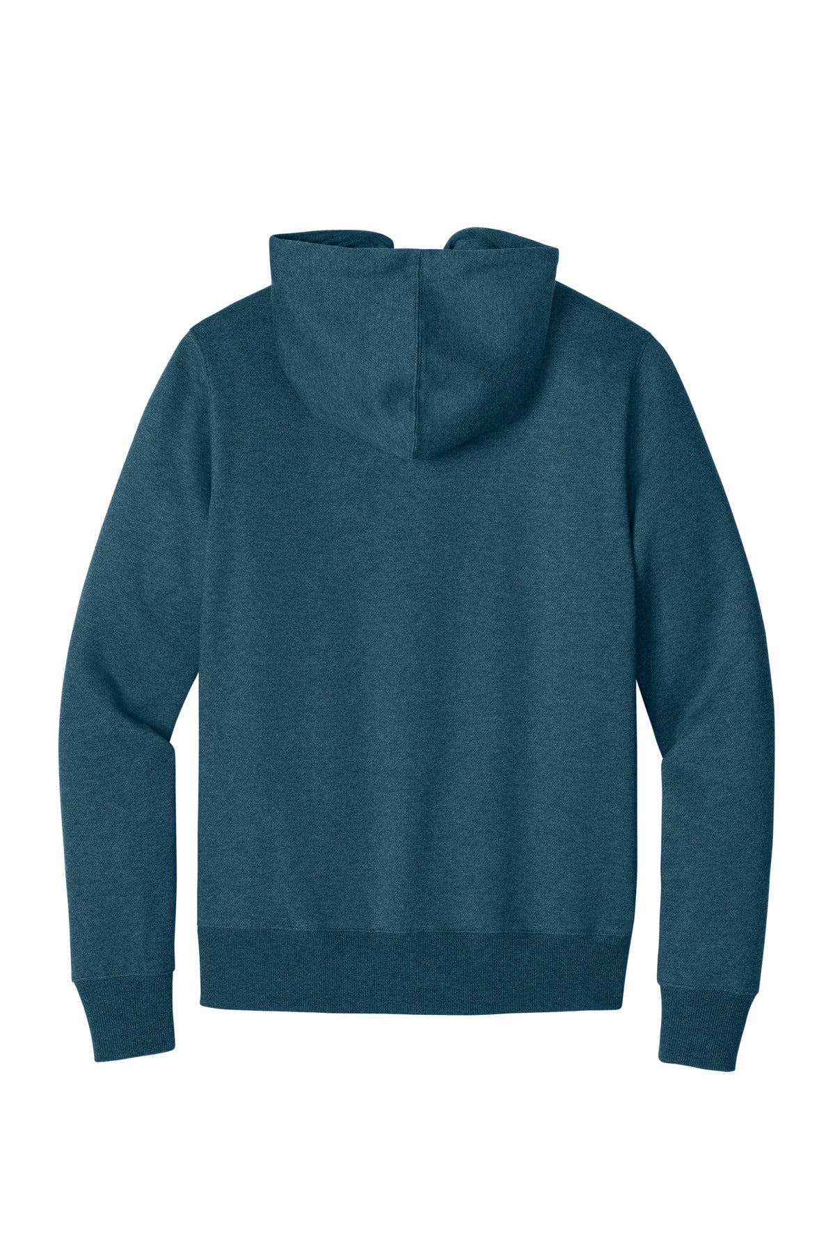 District  Perfect Weight  Fleece Full-Zip Hoodie - Heathered Poseidon Blue