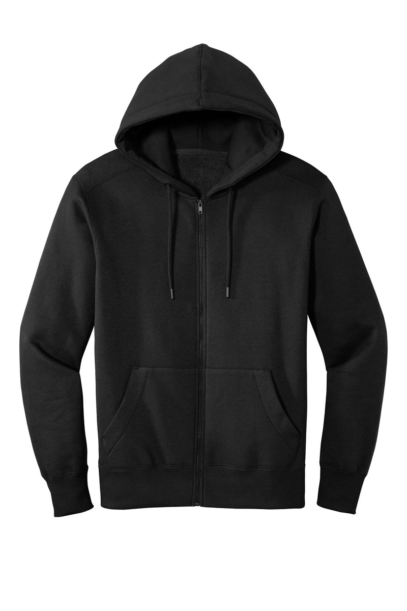 District  Perfect Weight  Fleece Full-Zip Hoodie - Jet Black