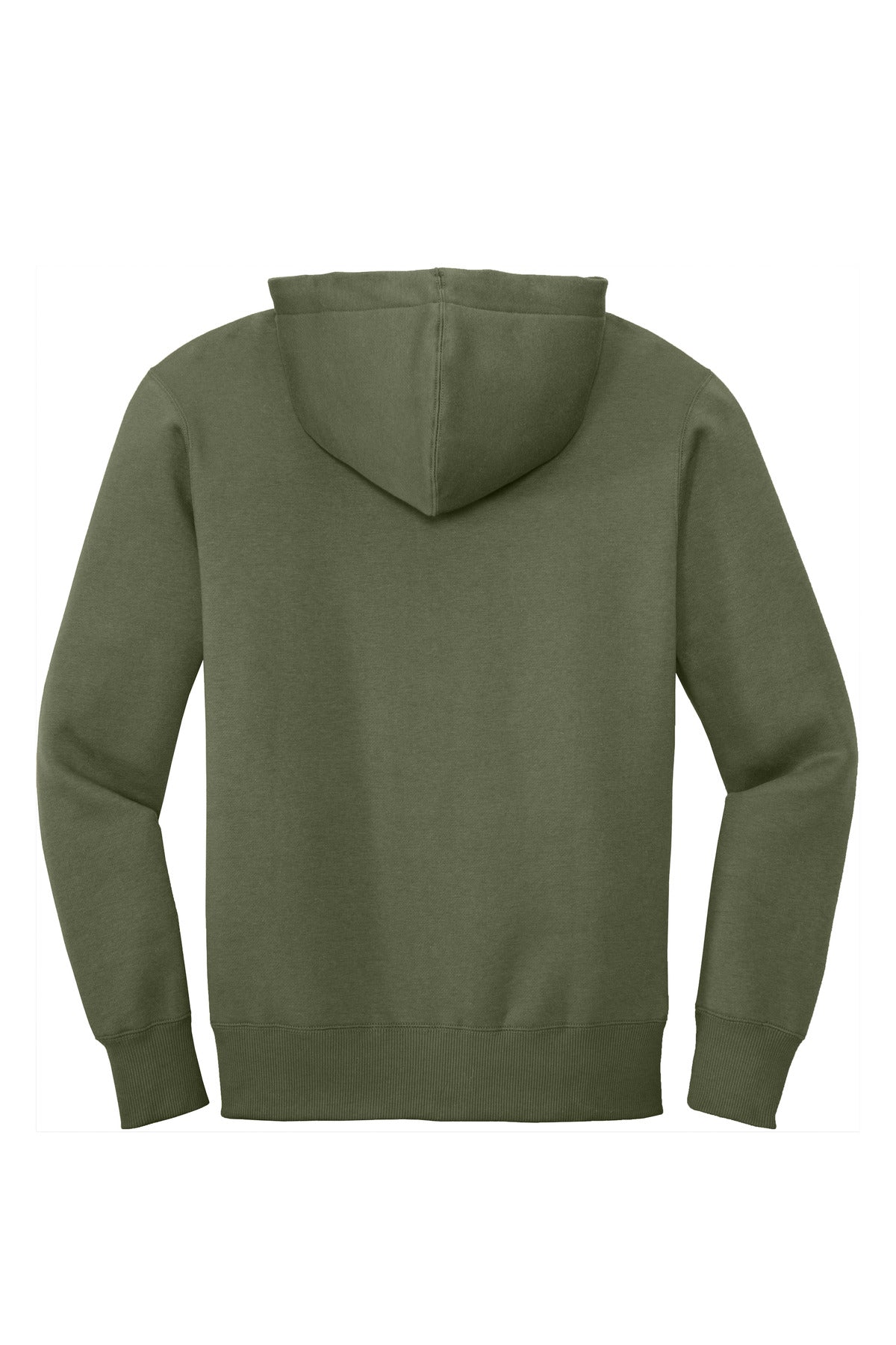 District  Perfect Weight  Fleece Full-Zip Hoodie - Military Green