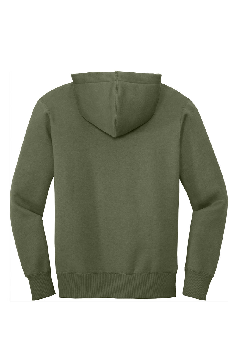 District  Perfect Weight  Fleece Full-Zip Hoodie - Military Green