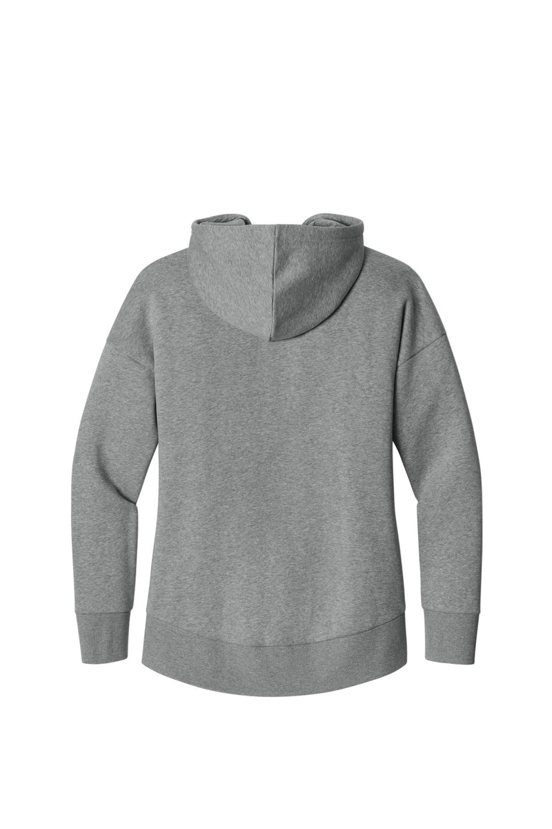 District  Women's Perfect Weight  Fleece Drop Shoulder Full-Zip Hoodie - Heathered Steel