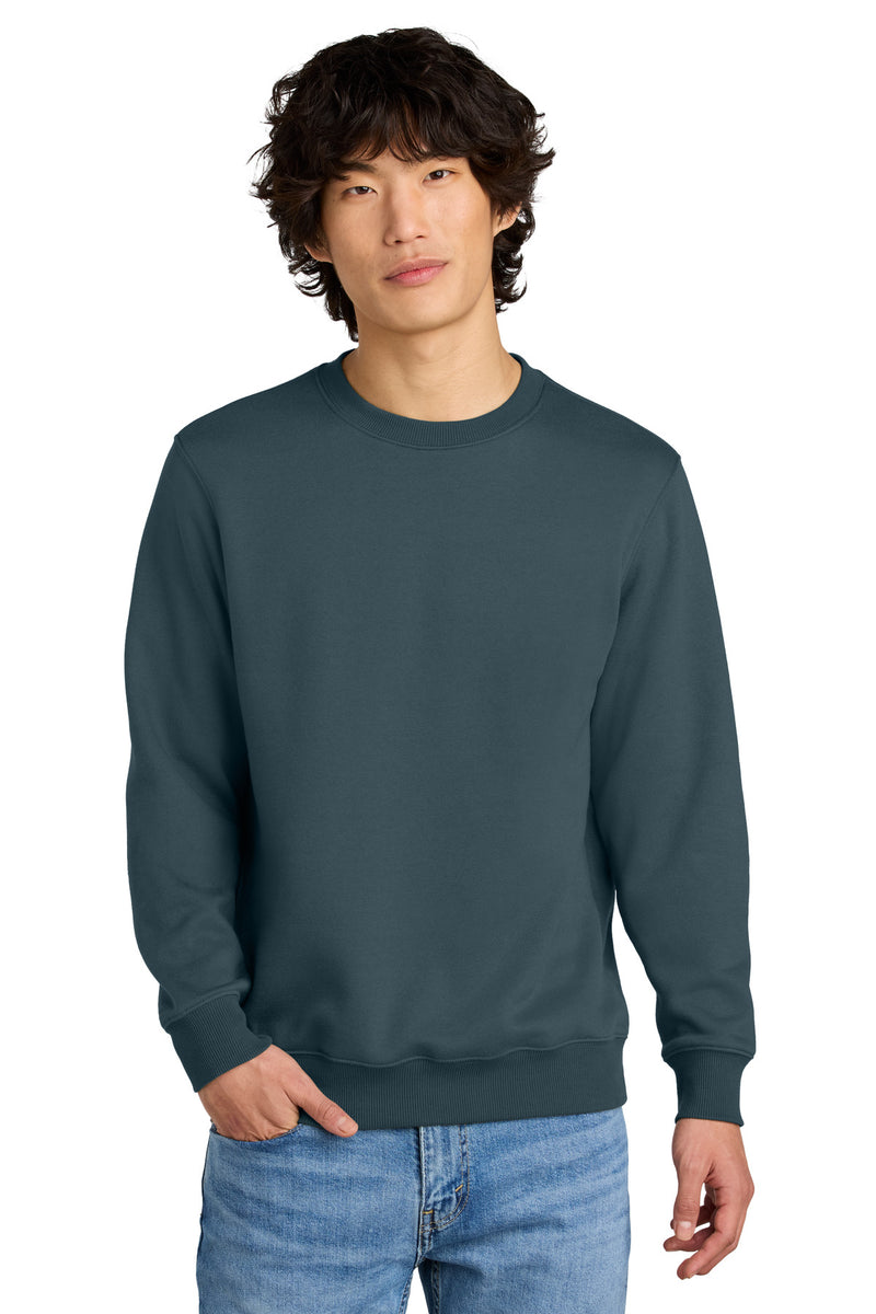 District Perfect Weight Fleece Crew - Deep Steel Blue