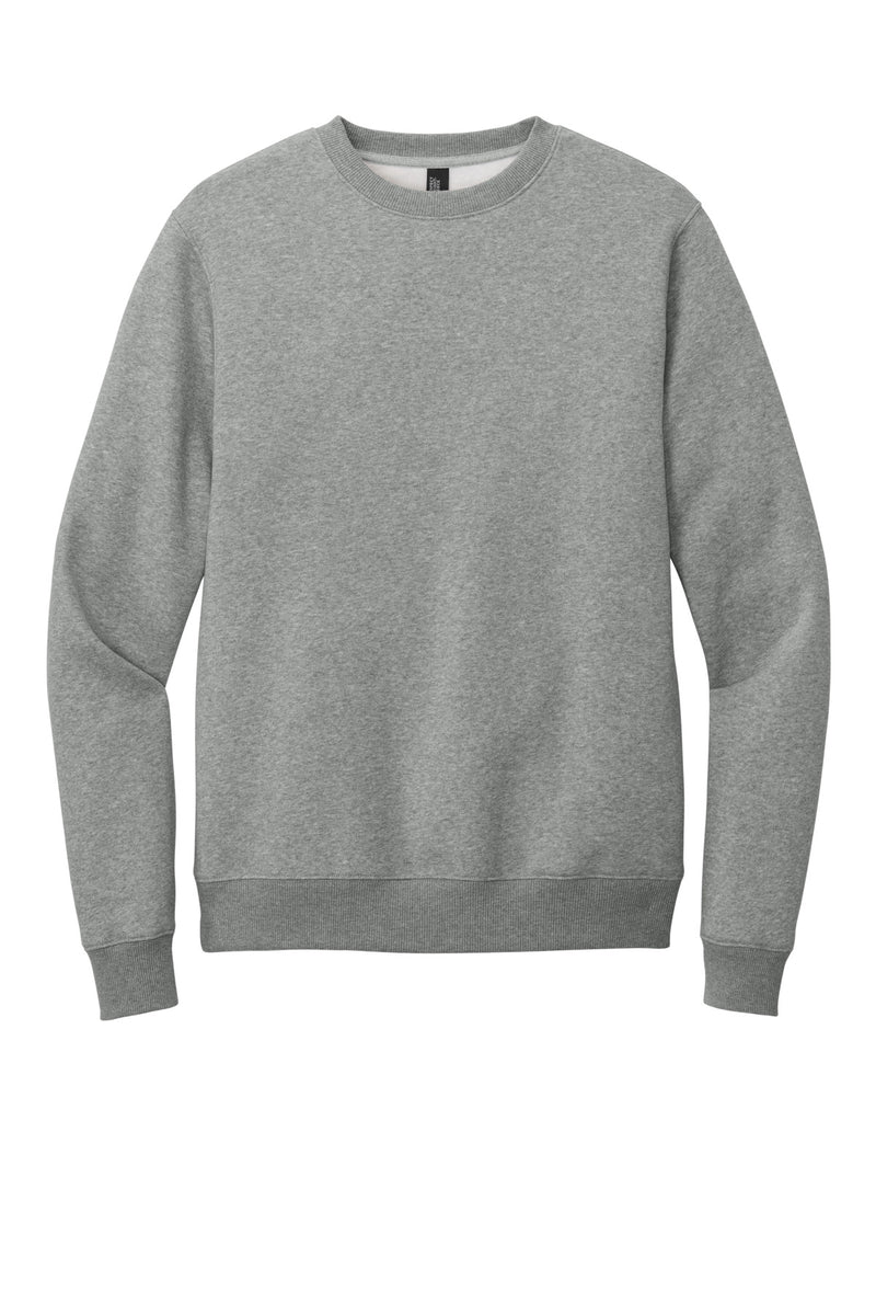 District Perfect Weight Fleece Crew - Heathered Steel