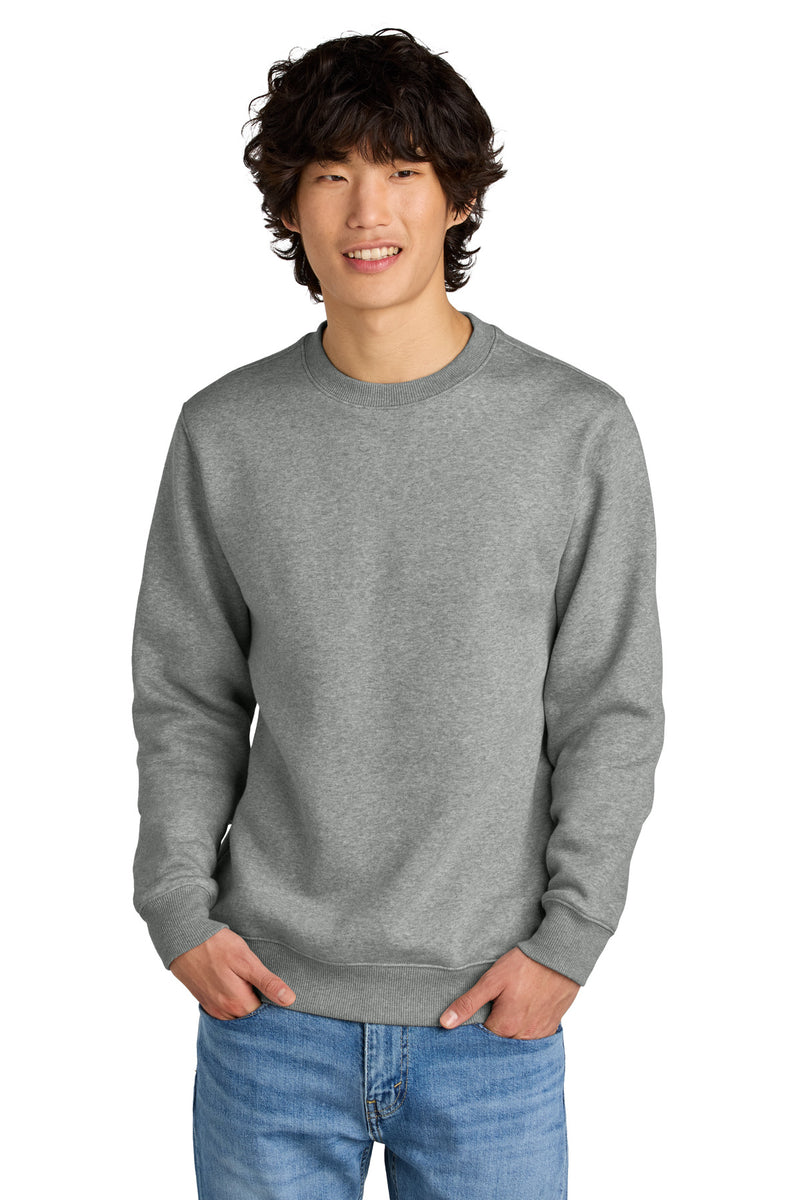 District Perfect Weight Fleece Crew - Heathered Steel