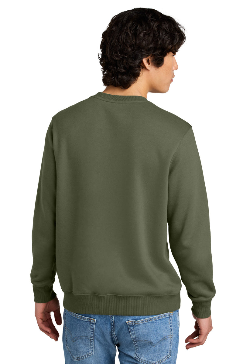 District Perfect Weight Fleece Crew - Military Green