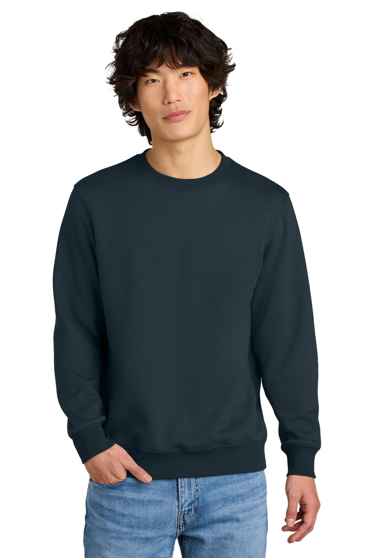 District Perfect Weight Fleece Crew - New Navy