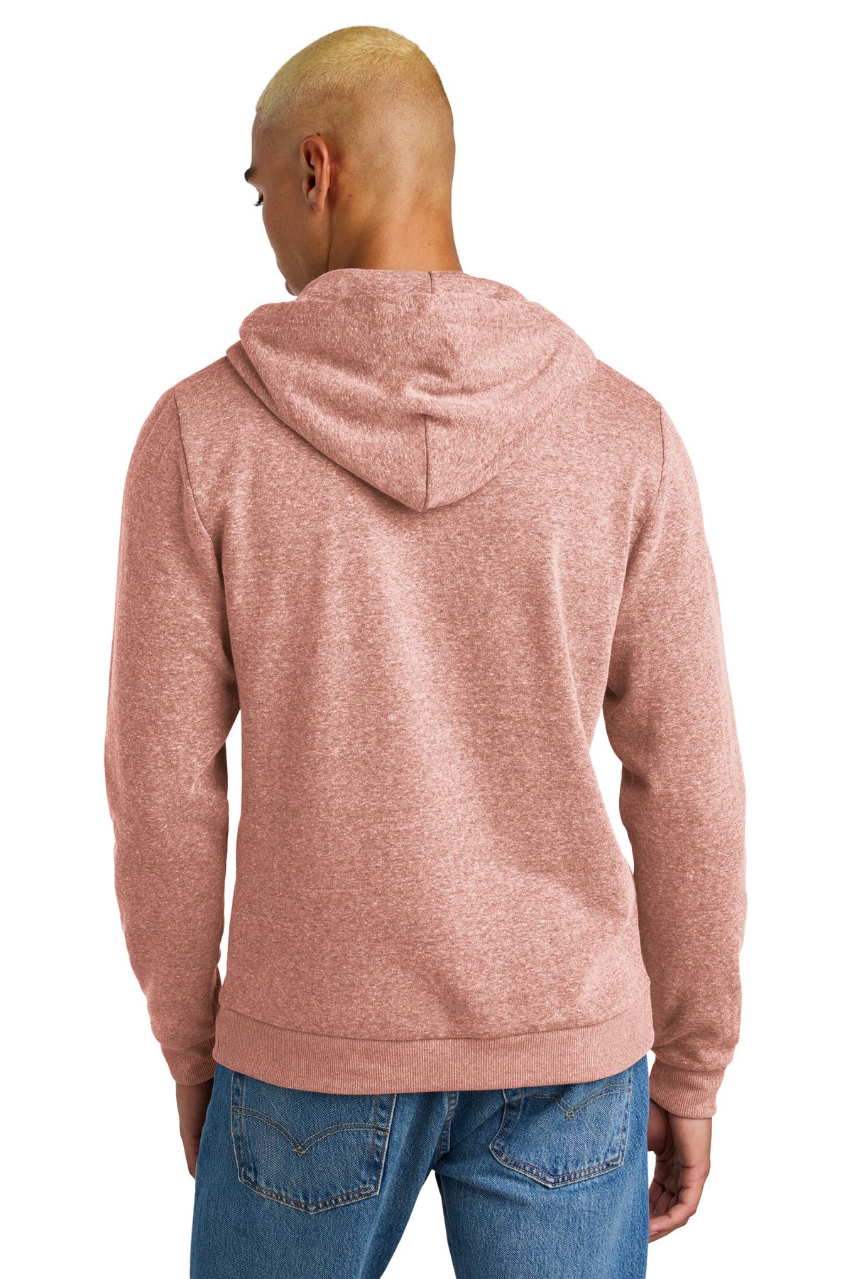 District Perfect Tri Fleece Pullover Hoodie - Blush Frost