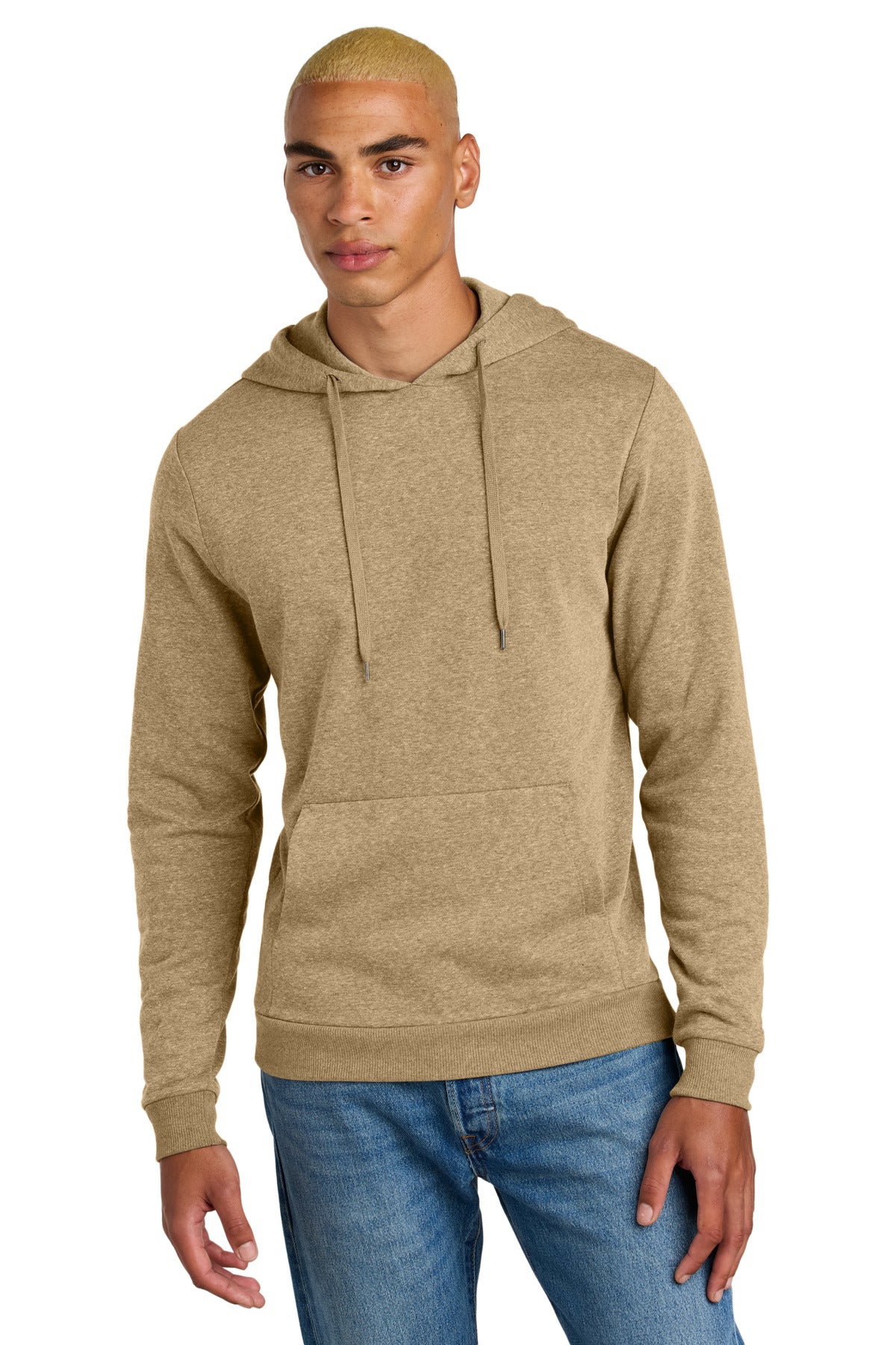 District Perfect Tri Fleece Pullover Hoodie - Desert Tan Heather