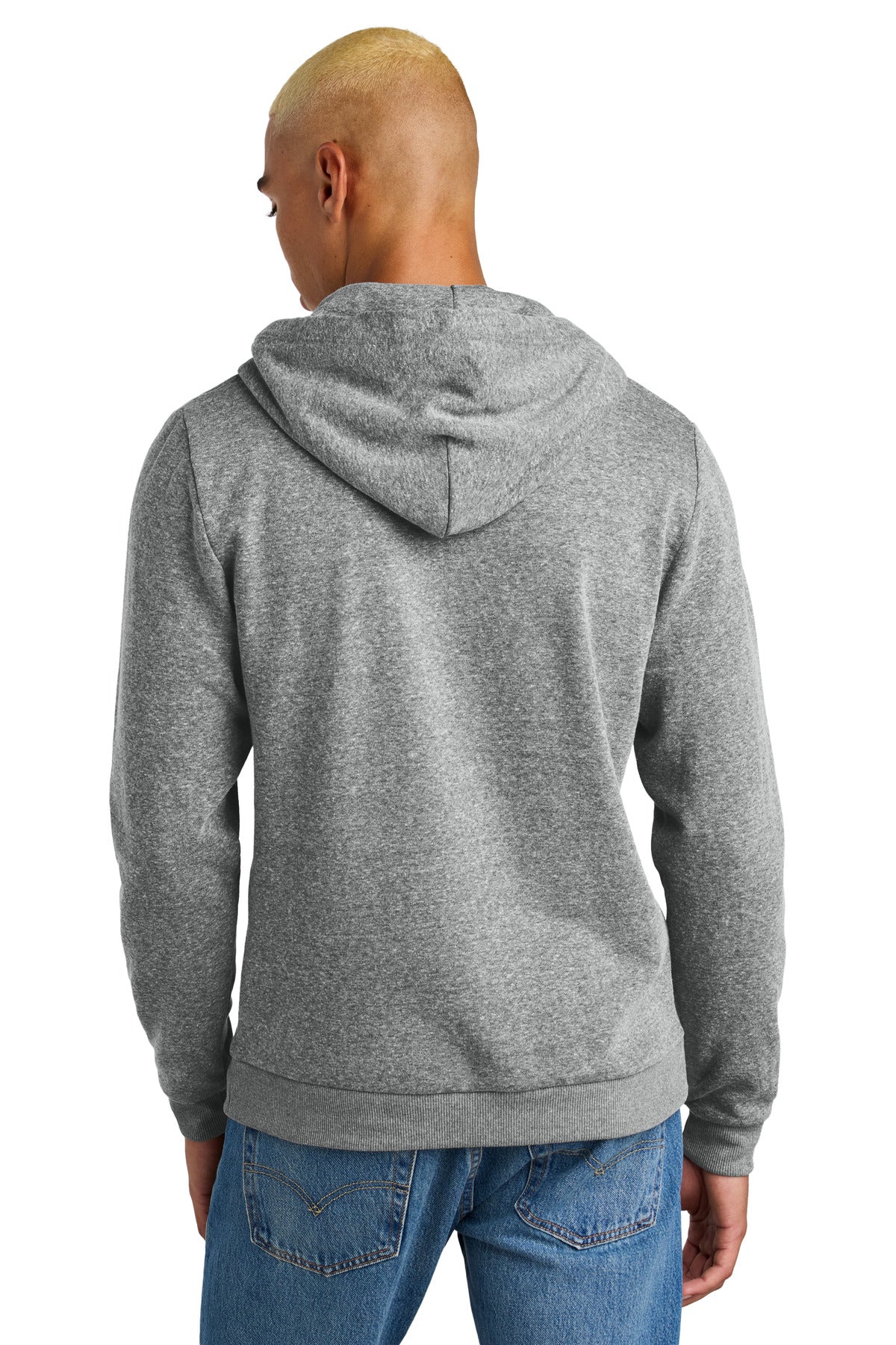 District Perfect Tri Fleece Pullover Hoodie - Grey Frost