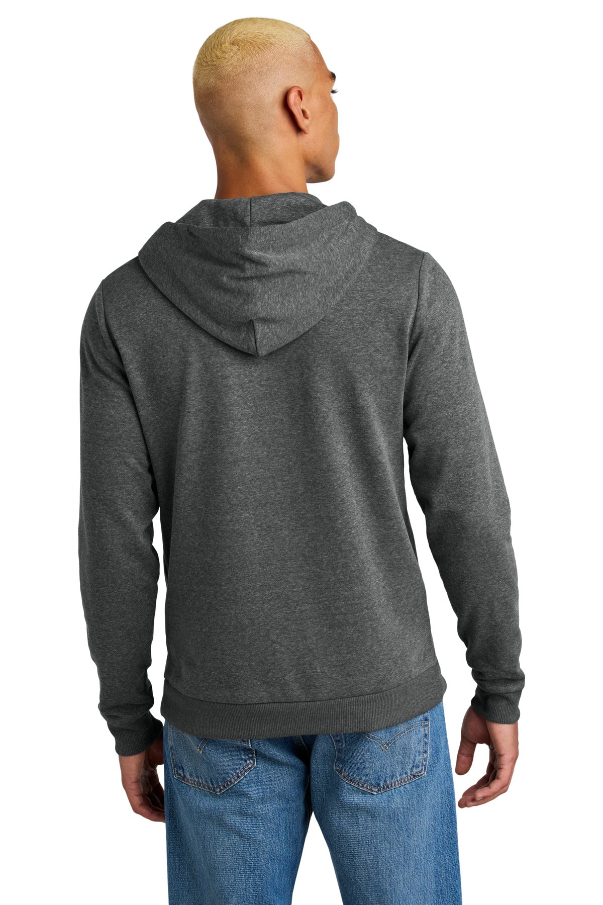 District Perfect Tri Fleece Pullover Hoodie - Heathered Charcoal