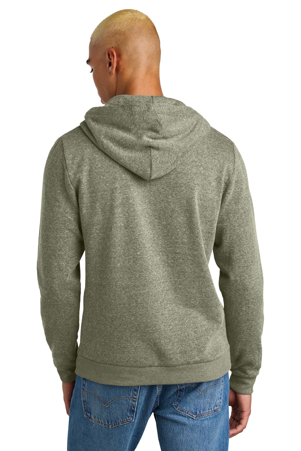 District Perfect Tri Fleece Pullover Hoodie - Military Green Frost