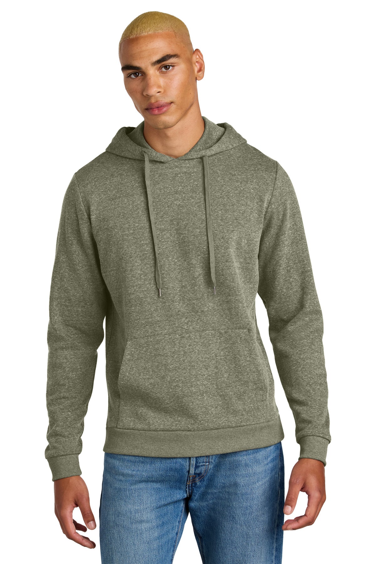 District Perfect Tri Fleece Pullover Hoodie - Military Green Frost