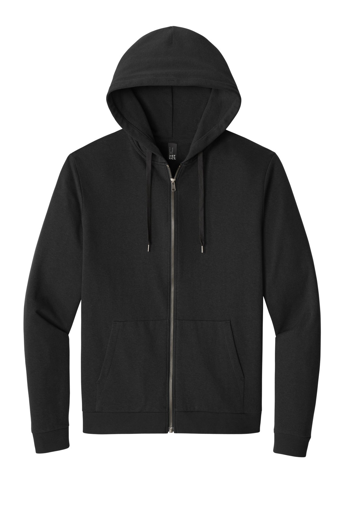 District Perfect Tri Fleece Full-Zip Hoodie - Black