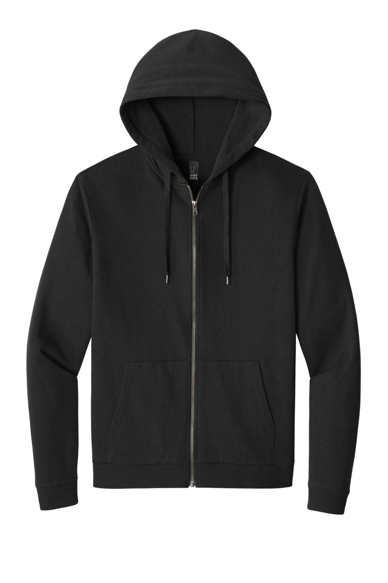 District Perfect Tri Fleece Full-Zip Hoodie - Black
