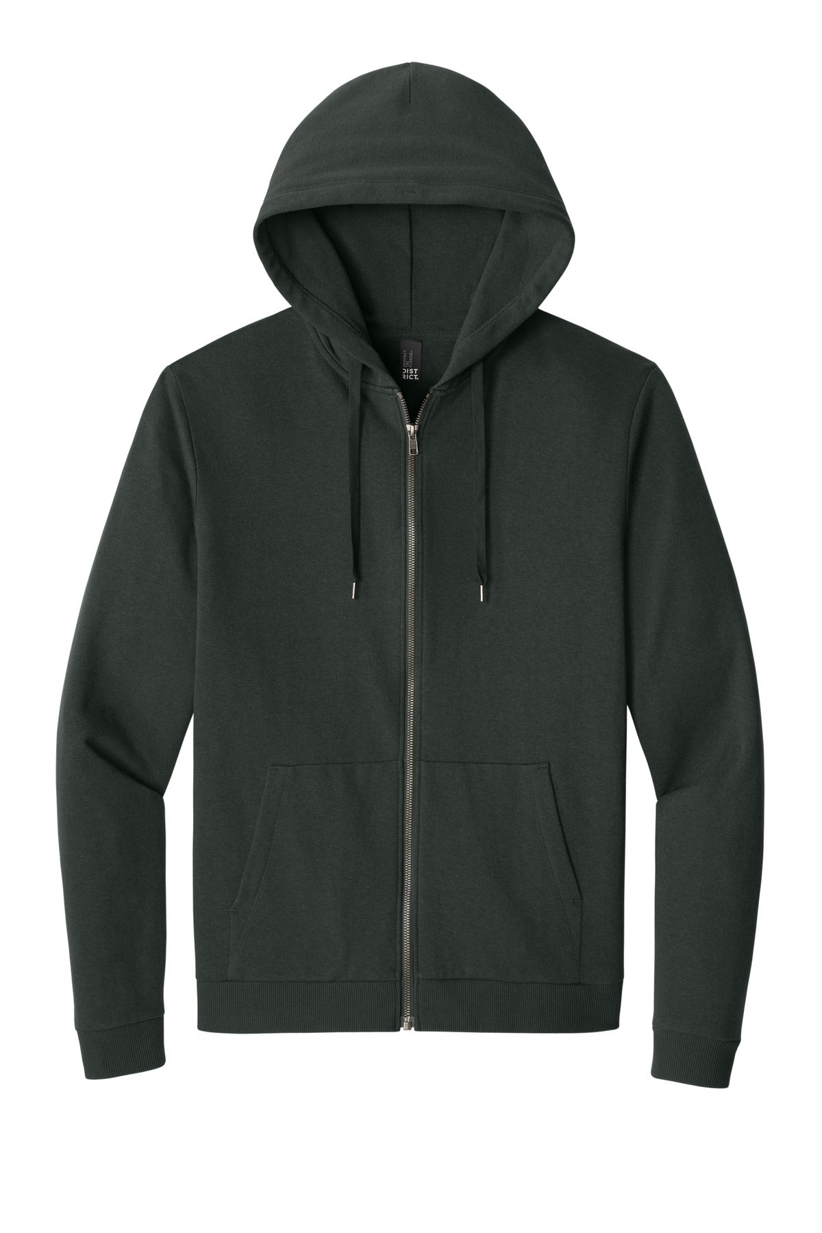 District Perfect Tri Fleece Full-Zip Hoodie - Deepest Grey