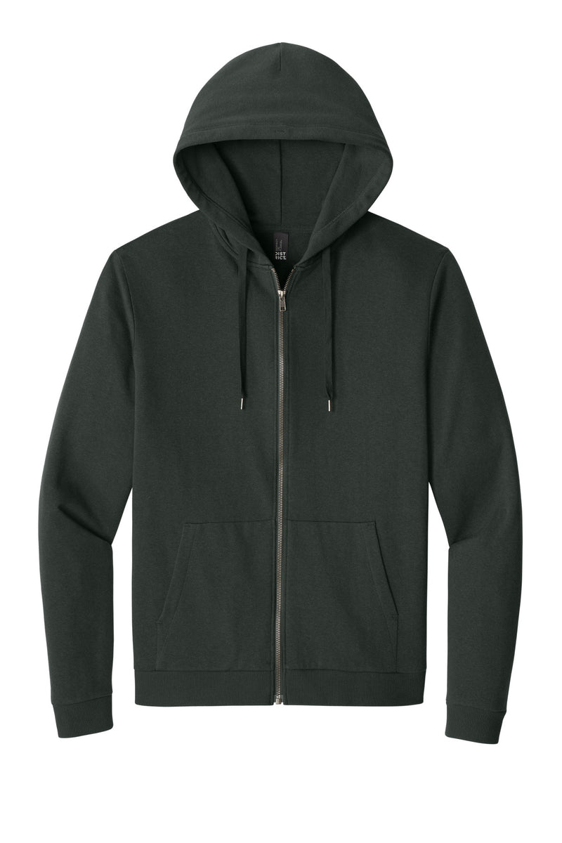 District Perfect Tri Fleece Full-Zip Hoodie - Deepest Grey