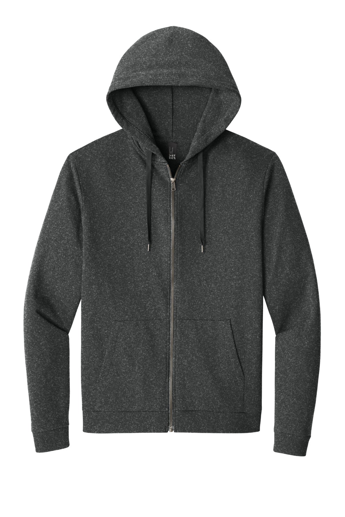 District Perfect Tri Fleece Full-Zip Hoodie - Heathered Charcoal
