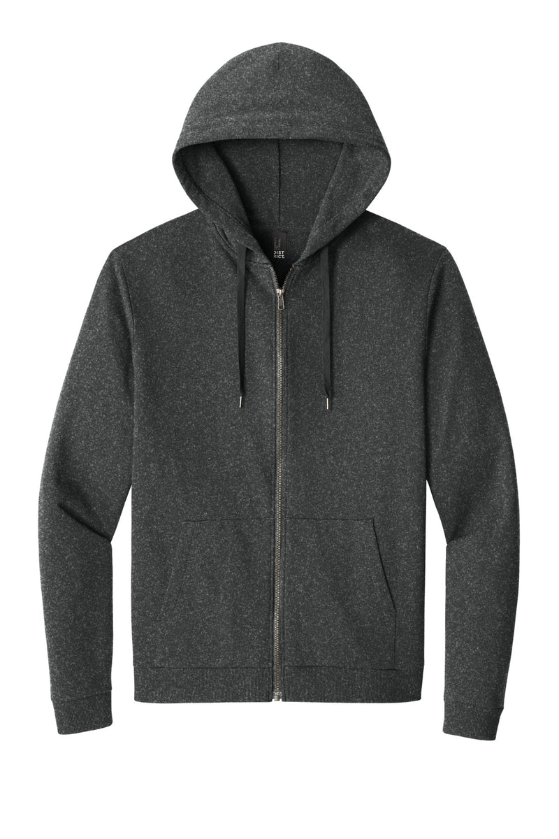 District Perfect Tri Fleece Full-Zip Hoodie - Heathered Charcoal