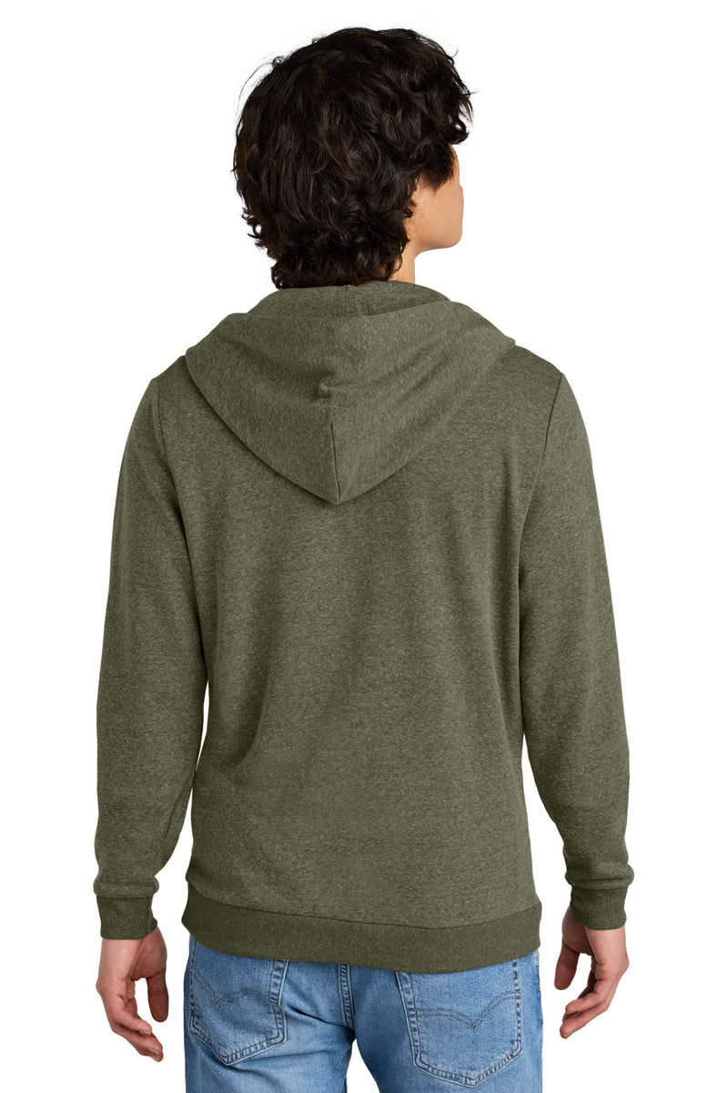 District Perfect Tri Fleece Full-Zip Hoodie - Military Green Frost