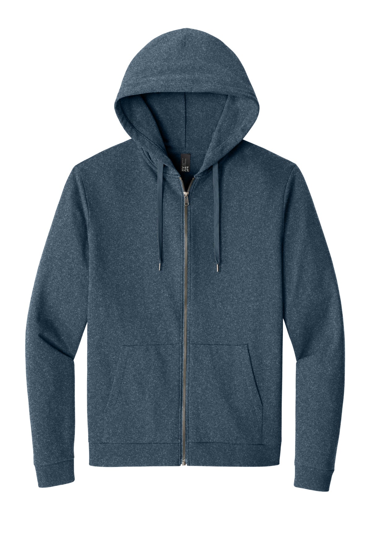 District Perfect Tri Fleece Full-Zip Hoodie - Navy Frost