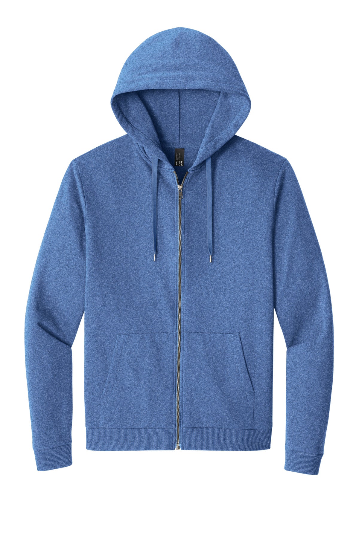 District Perfect Tri Fleece Full-Zip Hoodie - Royal Frost