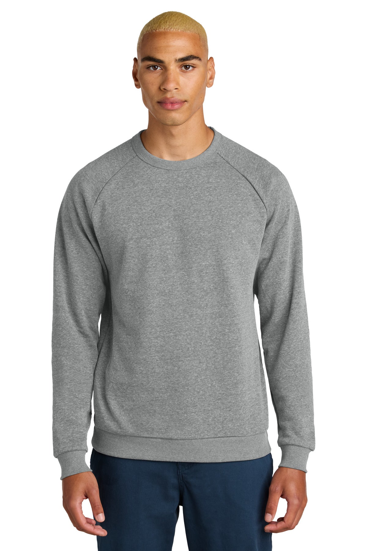 District Perfect Tri Fleece Crewneck Sweatshirt - Grey Frost